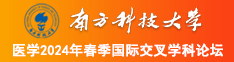 操逼看片资源南方科技大学医学2024年春季国际交叉学科论坛